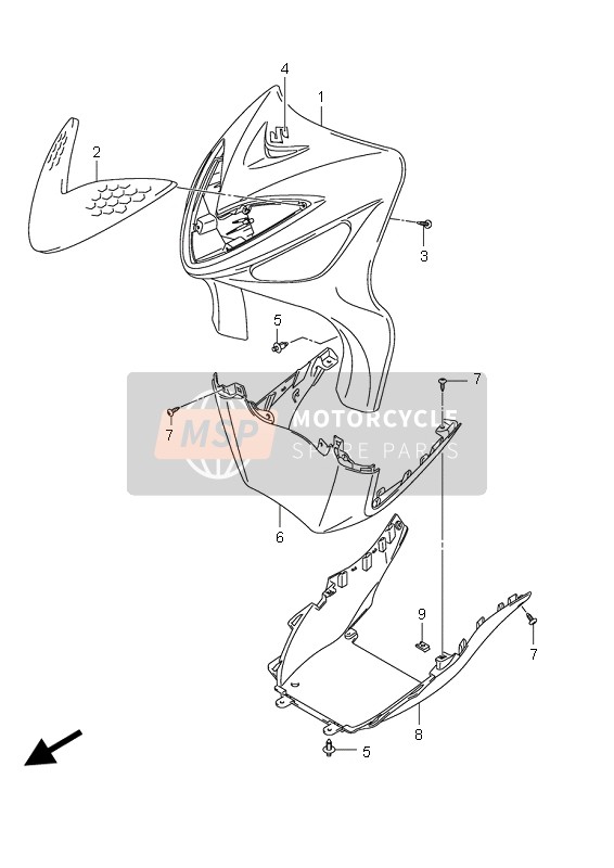 4813720H00YD8, Defensa Inferior, Suzuki, 0